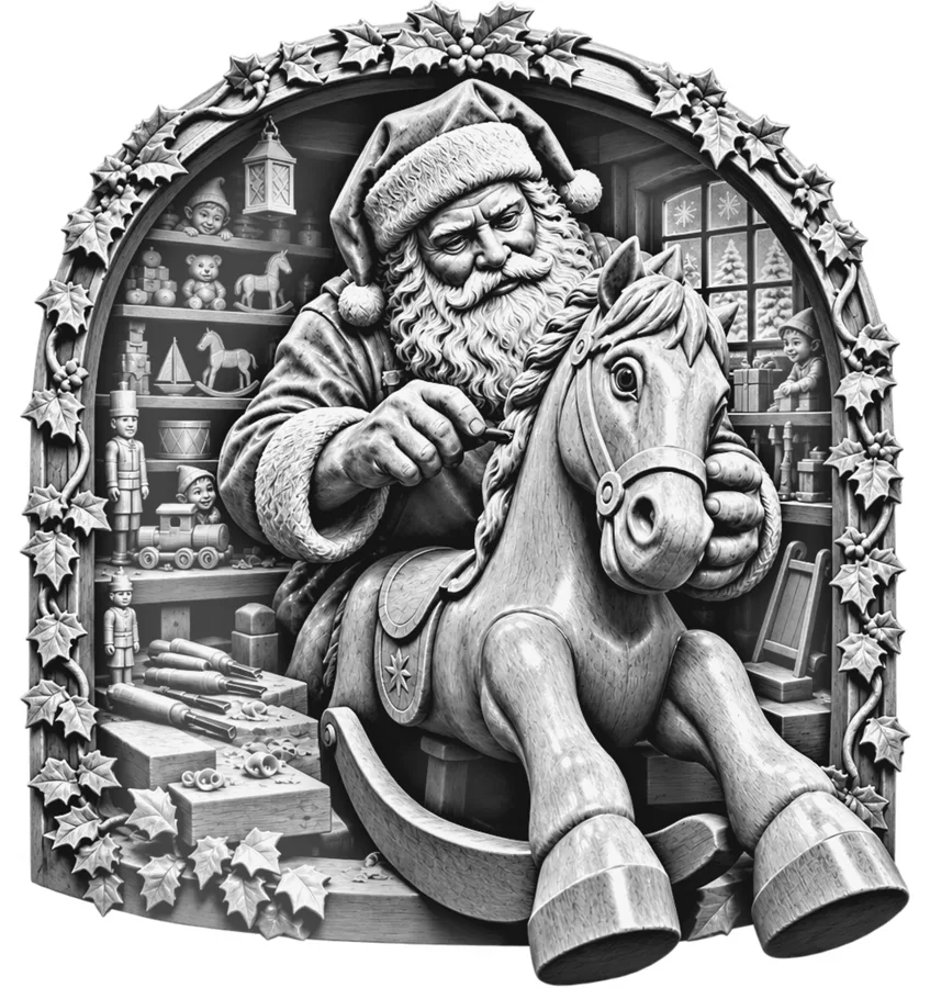 Santa's workshop laser file