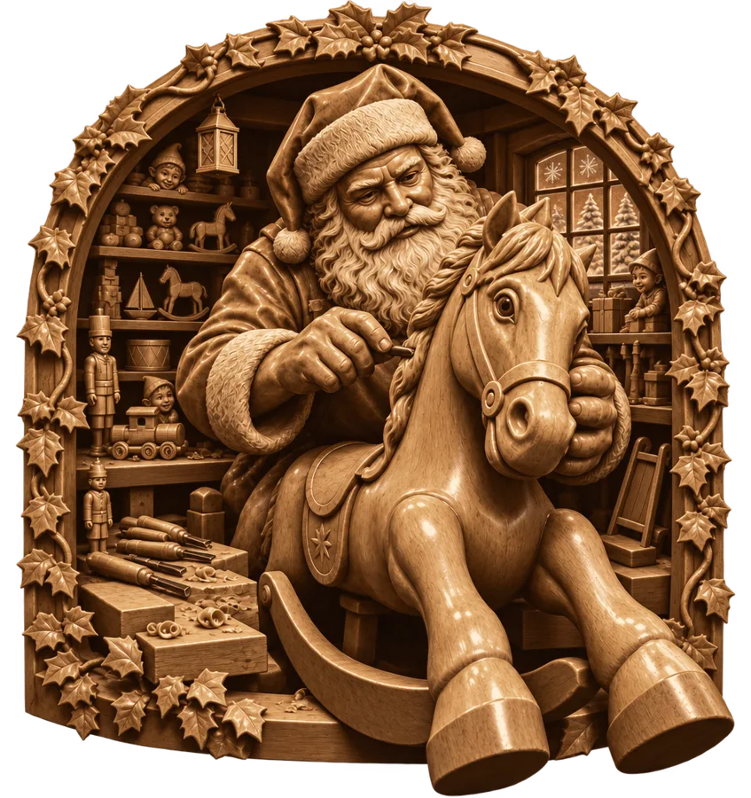 Santa's workshop wood preview