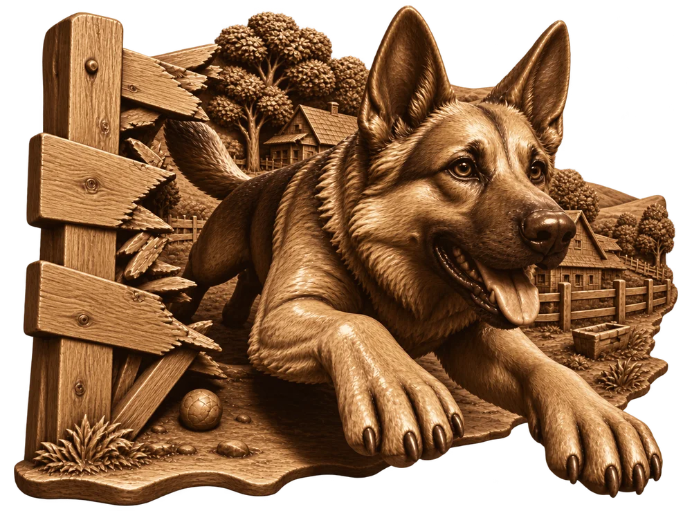 German Shepherd artwork preview